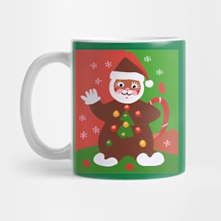 Christmas Santa Cat Chocolate Candy Mug